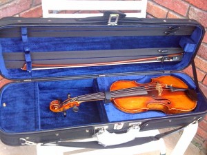 Violin in a new case